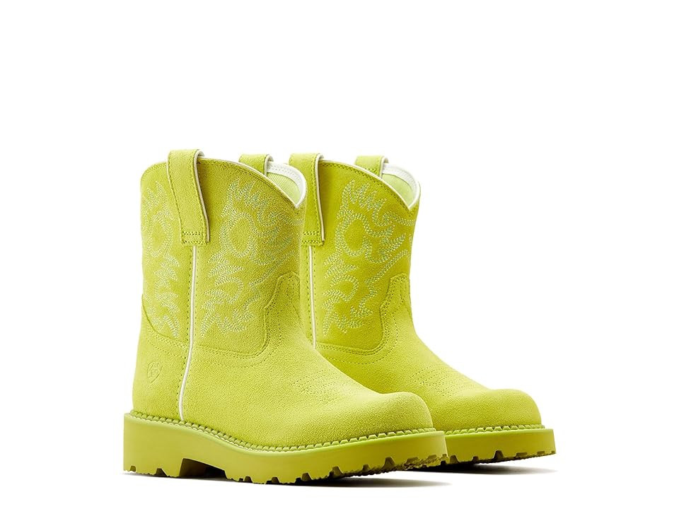 Ariat Fatbaby Western Boots Women's Shoes Electric Lime : 6.5 B - Medium, Leather | Zappos