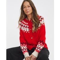 FAIRISLE CARDIGAN RED - JD Williams - Size: 24/26 | JD Williams (UK)
