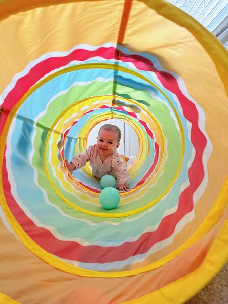 We’ve loved this tunnel for play time with Cecile! It motivates her to crawl and keeps her entertained 🙌🏻 I’ve linked the exact one and a few similar tunnels! #7monthold #babytoys #babygirl 

#LTKunder50 #LTKfamily #LTKbaby