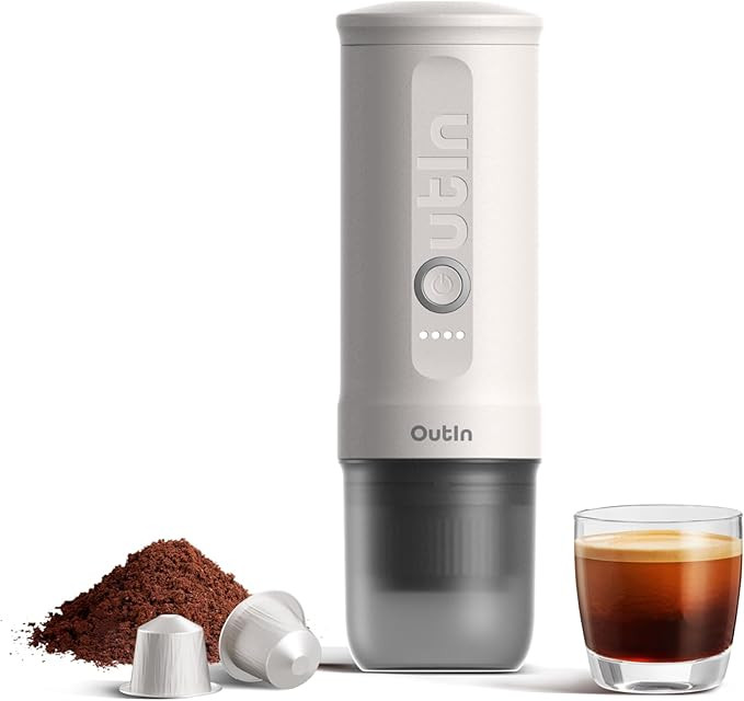 OutIn Nano Portable Electric Espresso Machine, Travel Coffee Maker for Camping, Car Coffee Maker ... | Amazon (US)