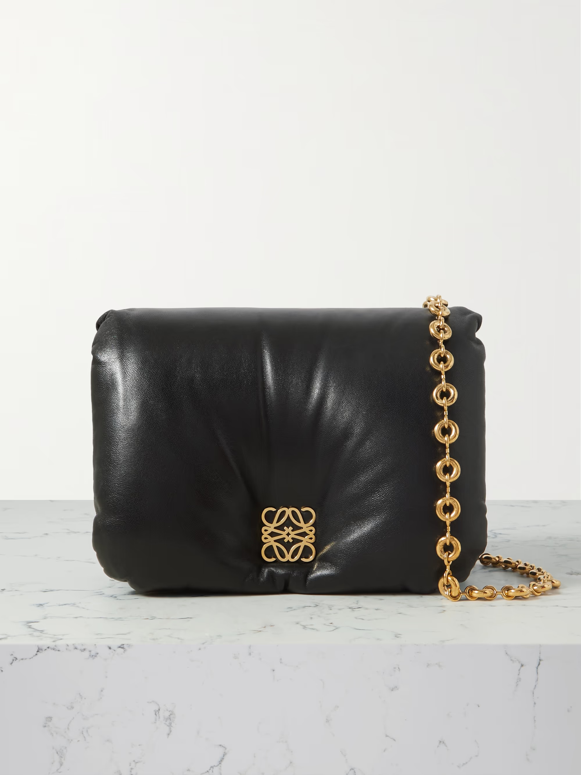 Goya Puffer padded leather shoulder bag | NET-A-PORTER (US)