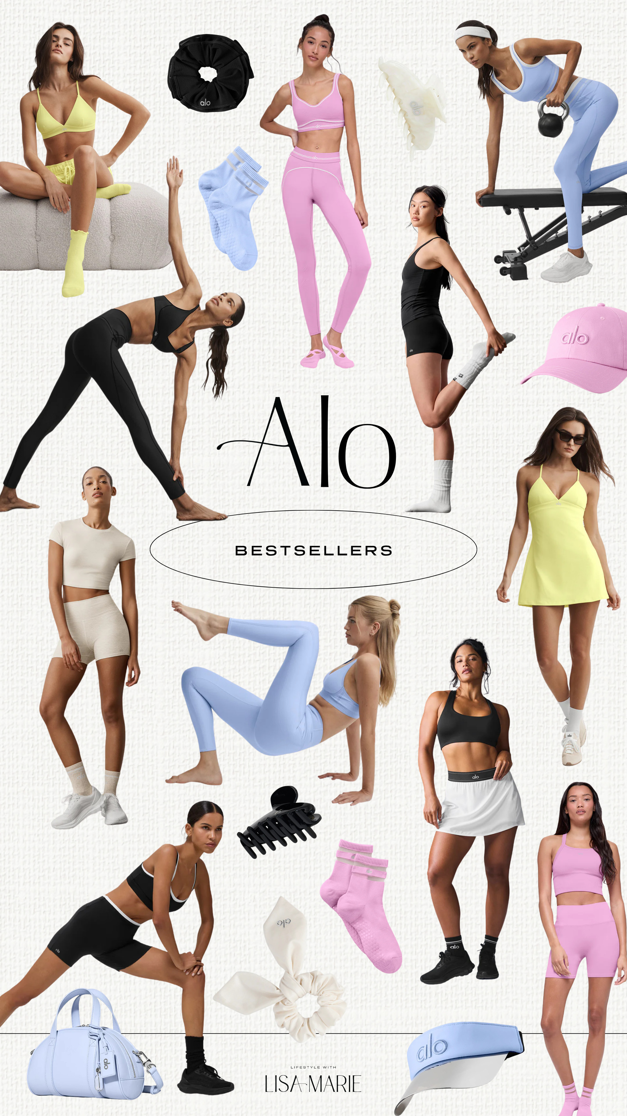 Alo bestselling active sports bras, shorts, skirts, dresses, pants and matching sets for yoga, pilates, working out, golf, gym and tennis. Luxury athleisure and workout wear. High-waist compression leggings and shorts. Pink, blue, yellow, beige and black exercise outfits and accessories.

#LTKActive #LTKSaleAlert #LTKPetite