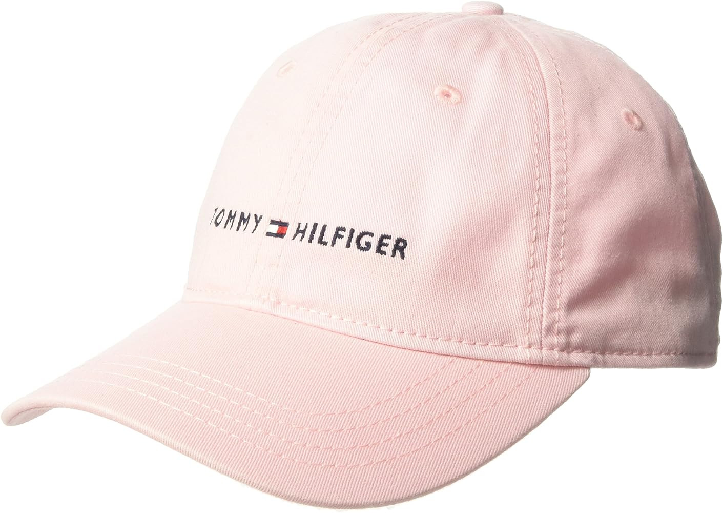 Tommy Hilfiger Men's Cotton Logo Adjustable Baseball Cap | Amazon (US)