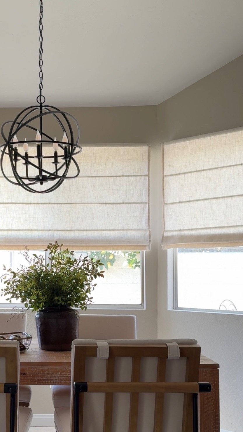 Shades | Joydeco Custom Light Filtering Roman Shades

Dining room, dining room inspo, dining nook, dining room ideas, wood dining table, dining room decor, dining room Roman shades, dining room chairs

#LTKSeasonal #LTKdayinmylife #LTKHome
