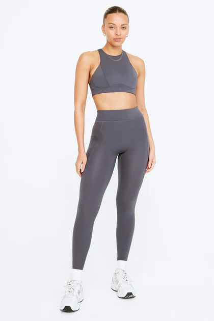FORMTECH HIGH WAISTED ADJUSTER RUNNING LEGGING - GRAPHITE | TALA (UK)