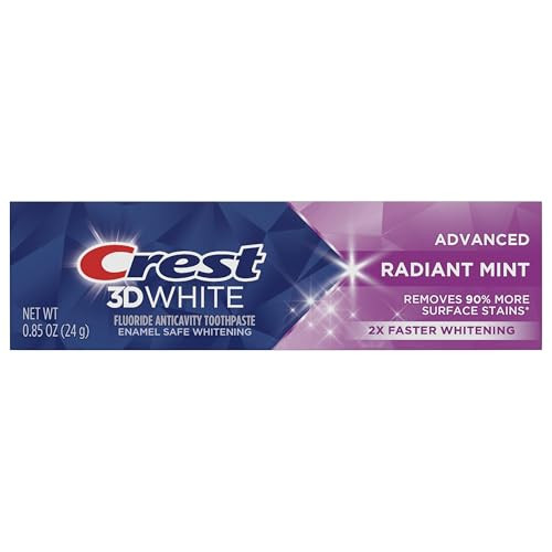 Crest 3D White Vivid Fluoride Anticavity Toothpaste - 0.85 oz - Radiant Mint | Amazon (US)