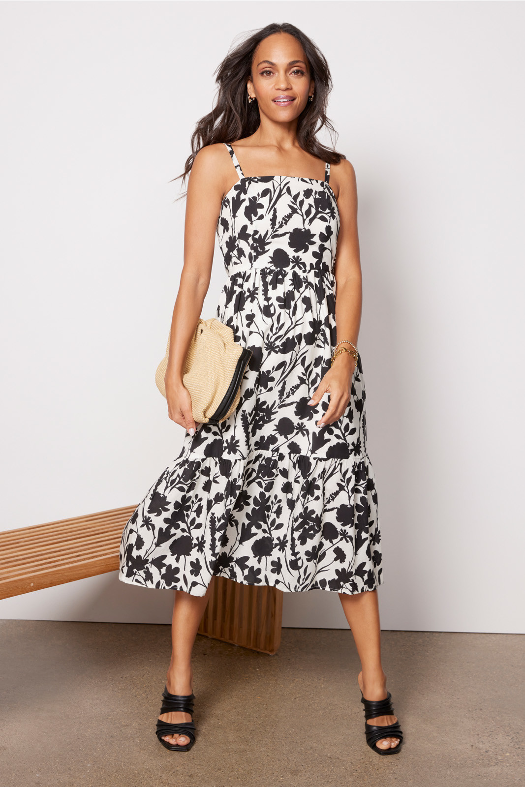 Remi Squareneck Dress | Evereve