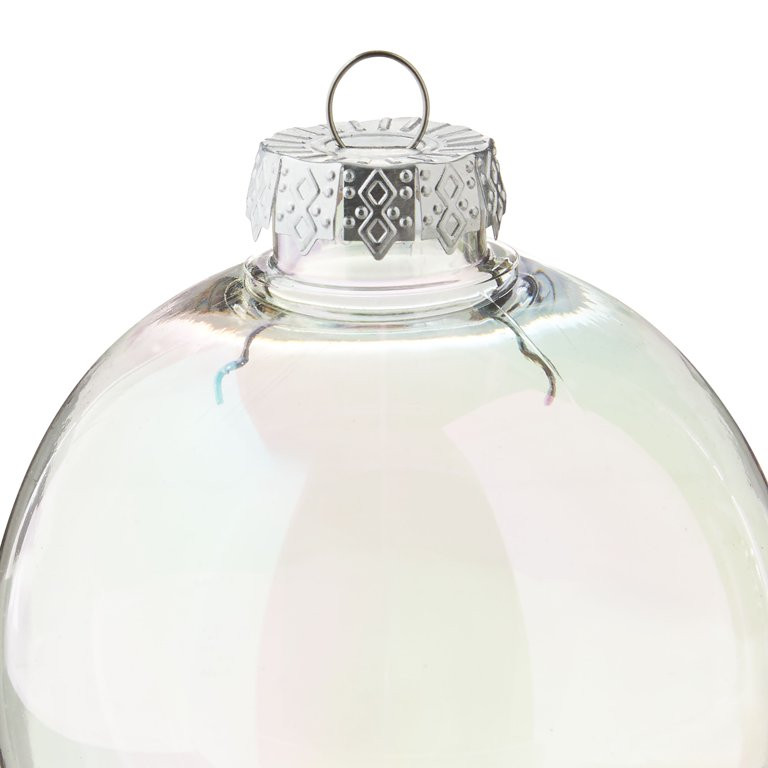 Round Shatterproof Ornaments, Iridescent, 3.5", 6 Count, Halloween by Way To Celebrate | Walmart (US)