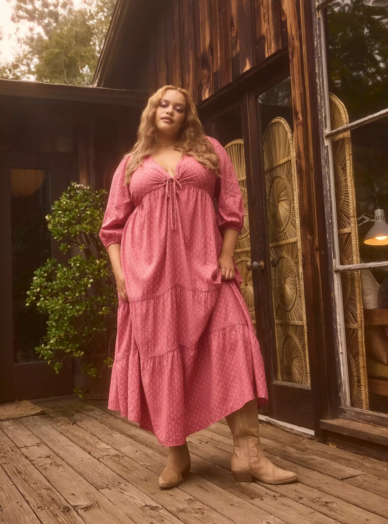 Festi Blouson Sleeve Maxi Dress | Torrid (US & Canada)