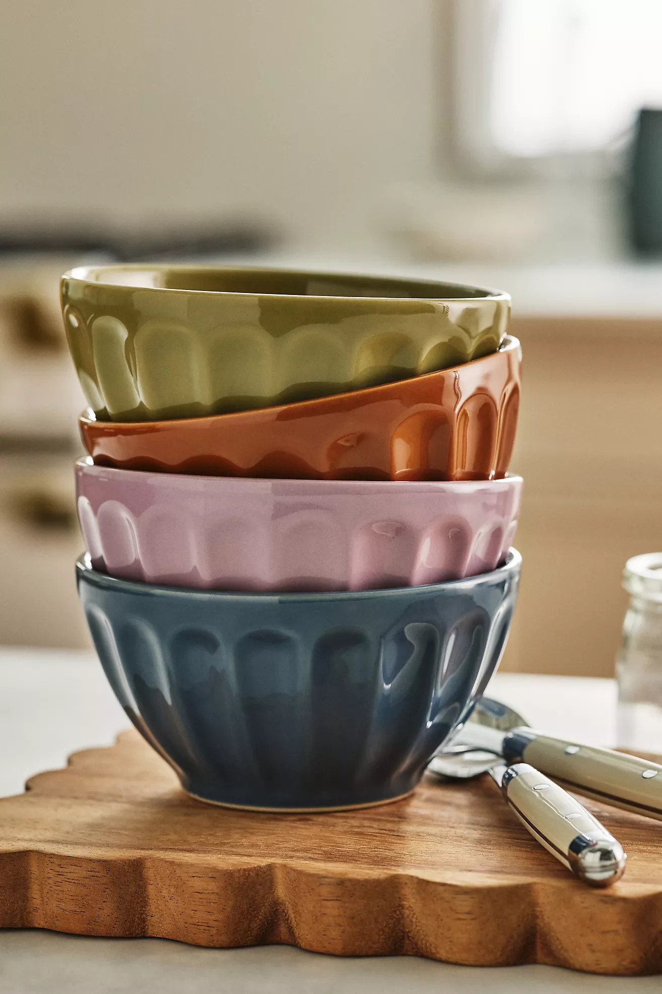 The Latte Stoneware Cereal Bowls, Set of 4: Amelie Edition | Anthropologie (US)