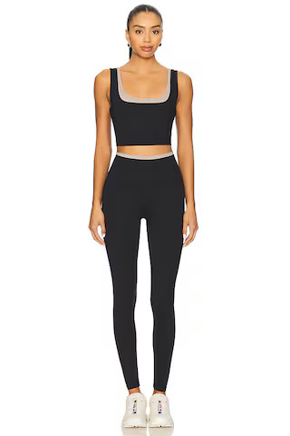 FlowWell Rainey Tank in Black & Driftwood | Revolve Clothing (Global)