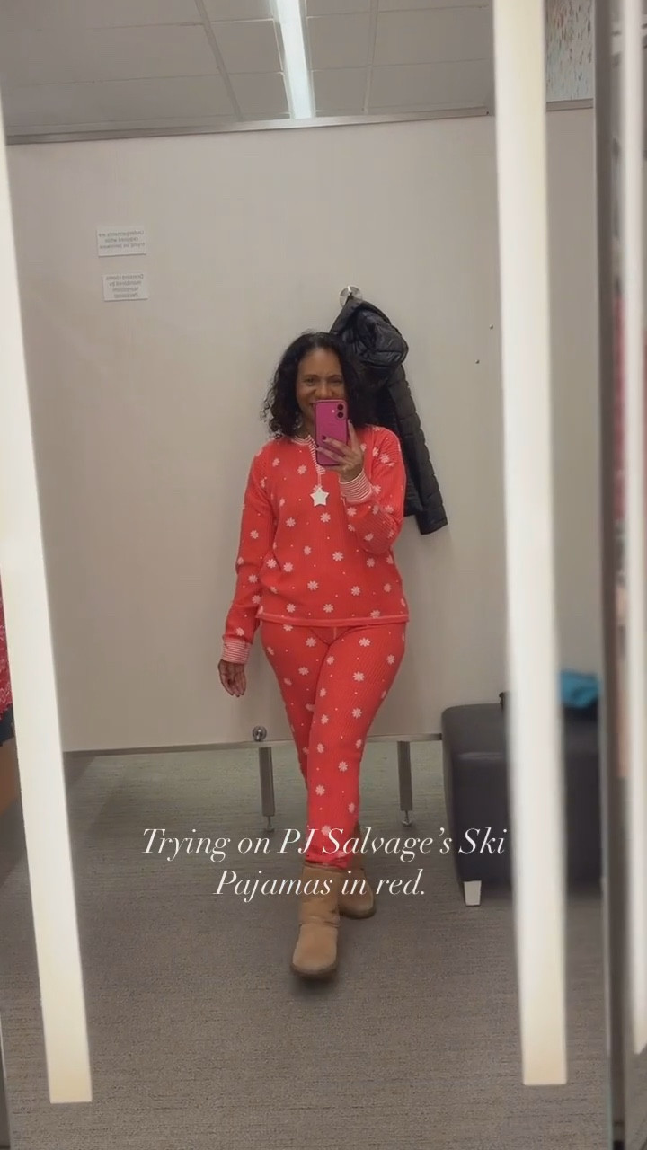 PJ Salvage Ski Pajamas (S) in Red ❤️⛷️
These thermal knit pajamas are warm, cozy, and so cute for the holiday season. The festive ski-inspired print makes them perfect for winter lounging. Linking this cozy set for you!

#LTKHoliday #LTKGiftGuide #LTKSeasonal
