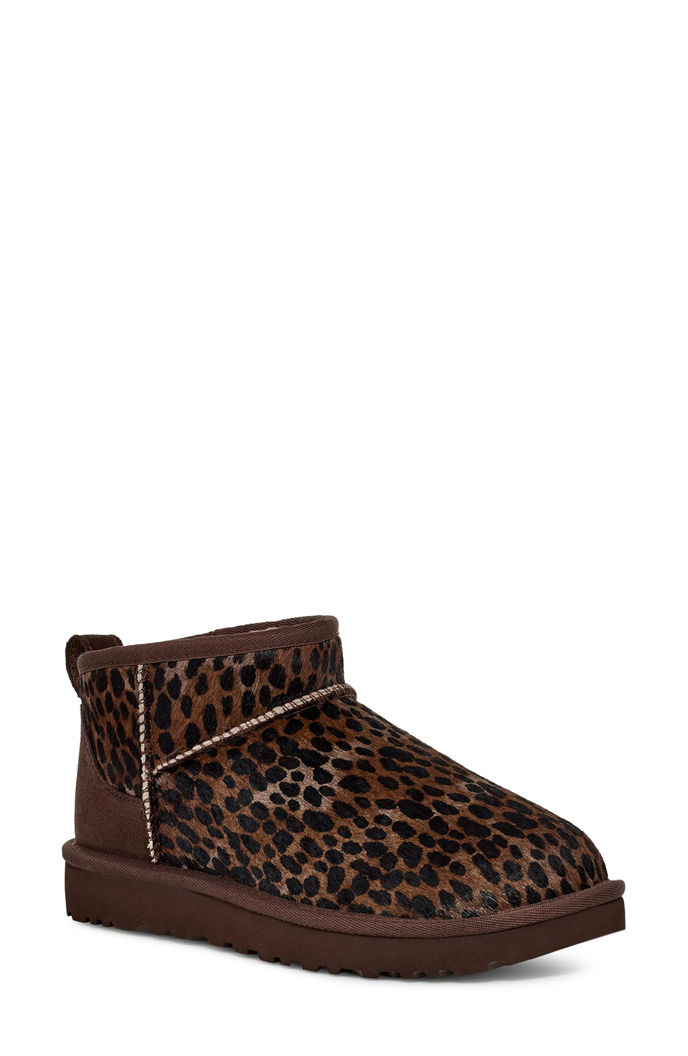 UGG® Classic Ultra Mini Caspian Genuine Calf Hair Bootie in Bcdr at Nordstrom Rack, Size 9 | Nordstrom Rack