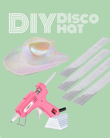 The materials from Amazon I used to make my DIY disco mirrorball cowgirl hat 

#LTKFestival #LTKFind #LTKstyletip