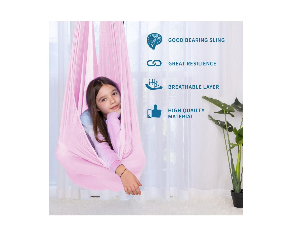 Outree Sensory Swing for Kids with 360° Swivel - Pink | Macy's