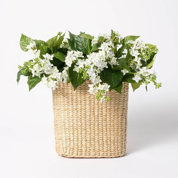 16" x 18" Artificial Lilac Plant in Hanging Basket - Threshold™ designed with Studio McGee | Target