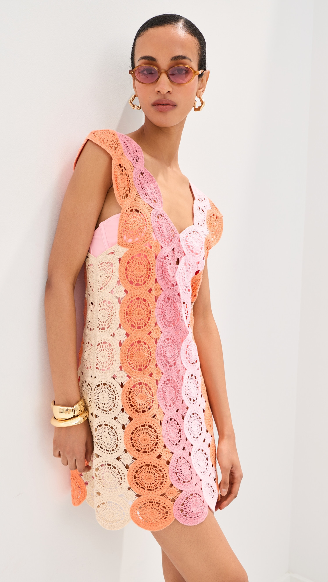 LE BOP Livia Mini Dress Citrine Multi XL | Shopbop