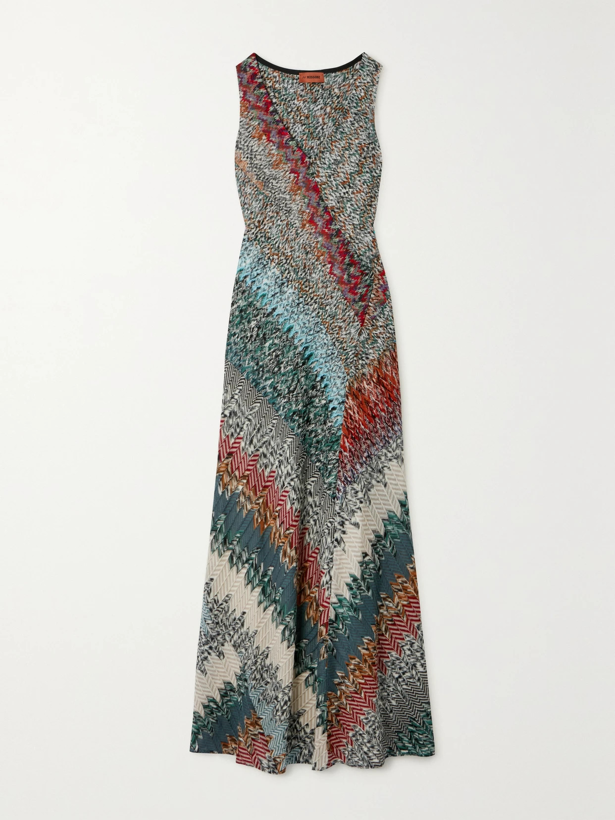 Missoni - Striped Crochet-knit Wool-blend Maxi Dress - Red | NET-A-PORTER (US)