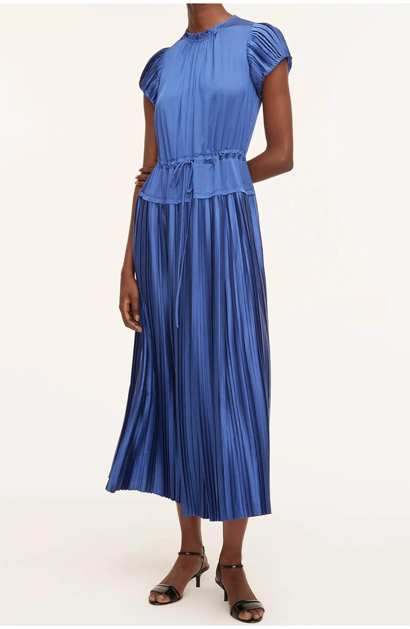 Rebecca Taylor Pleated Sleeve Dress | Nordstrom | Nordstrom