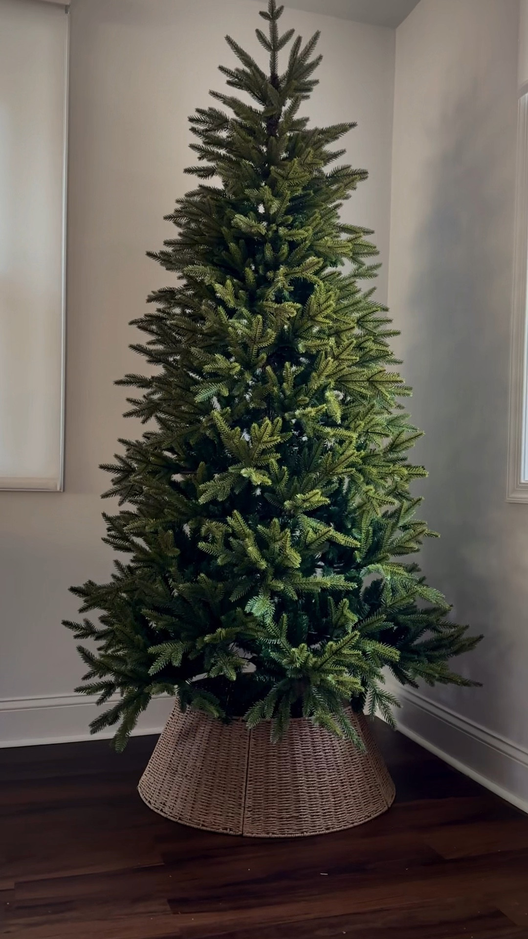Modern realistic Christmas fir from Balsalm Hill (Silverado Slim 7'). Tree collar is from amazon!

#christmastree #christmasdecor #holidaydecor #fauxtree

#LTKHoliday #LTKSeasonal