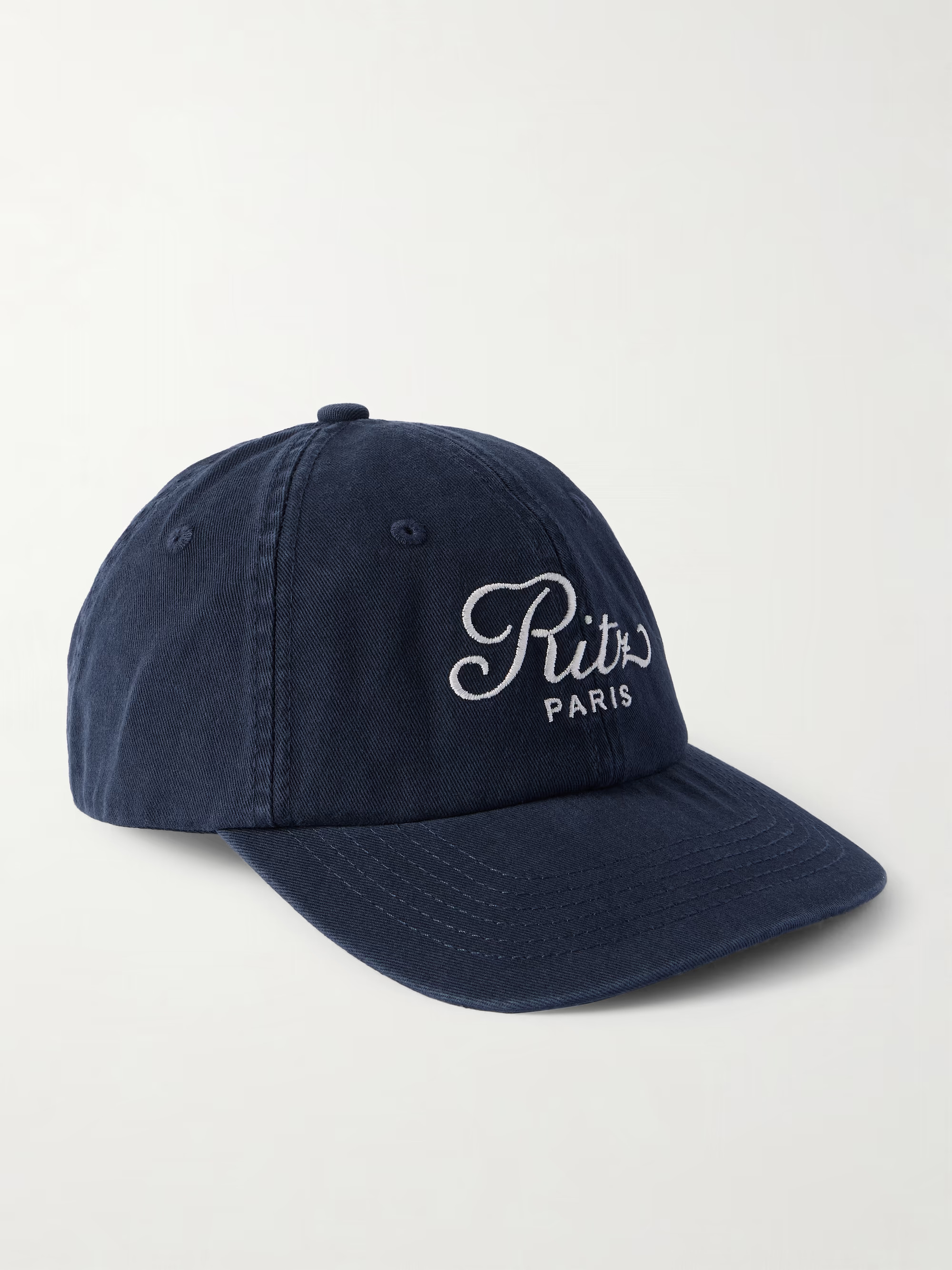+ Ritz Paris embroidered cotton-twill baseball cap | NET-A-PORTER (US)