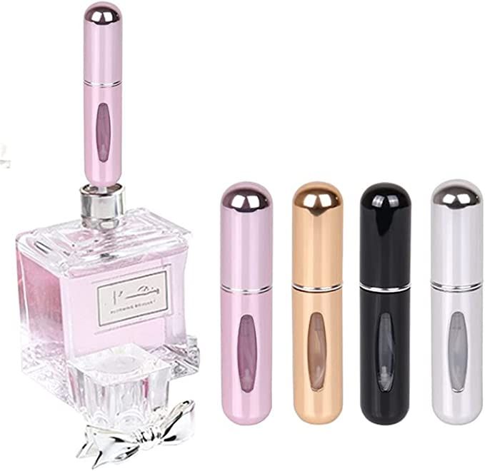 InfantLY Bright 5ml Perfume Atomizer Portable Liquid Container for Cosmetics Mini Aluminum Spray ... | Amazon (US)
