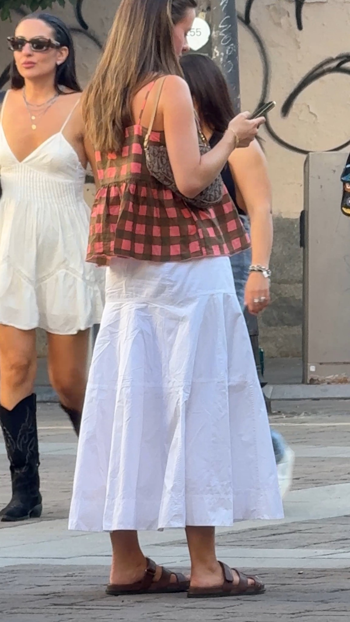 spotted in Madrid checked top & long white skirt 🤍

#LTKeurope #LTKespana #LTKFashionMonth