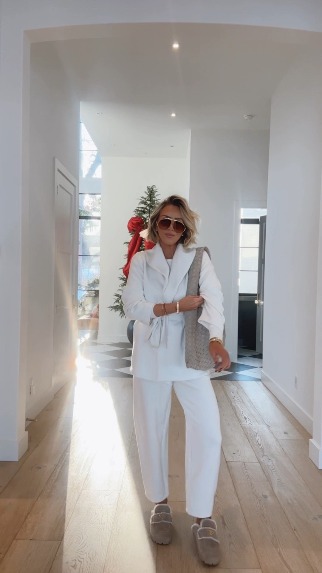 @spanx is here to elevated your cozy winter wardrobe with their new air essentials wrap cardigan set! Use my code “ABBYXSPANX” for 15% off your first order plus free shipping. #spanxpartner 