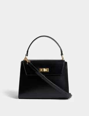 Faux Leather Top Handle Tote Bag | Marks and Spencer US