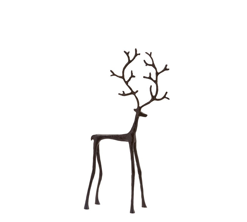 Oversized Standing Sculpted Reindeer | Pottery Barn (US)