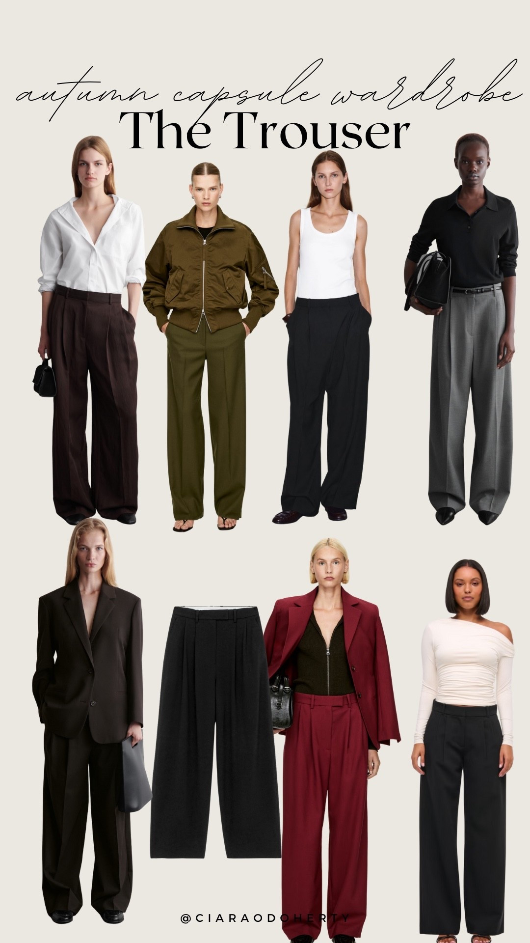 Autumn Capsule wardrobe: The trouser 
Tailored trouser, low rise, cos, arket

#LTKireland #LTKeurope #LTKautumn