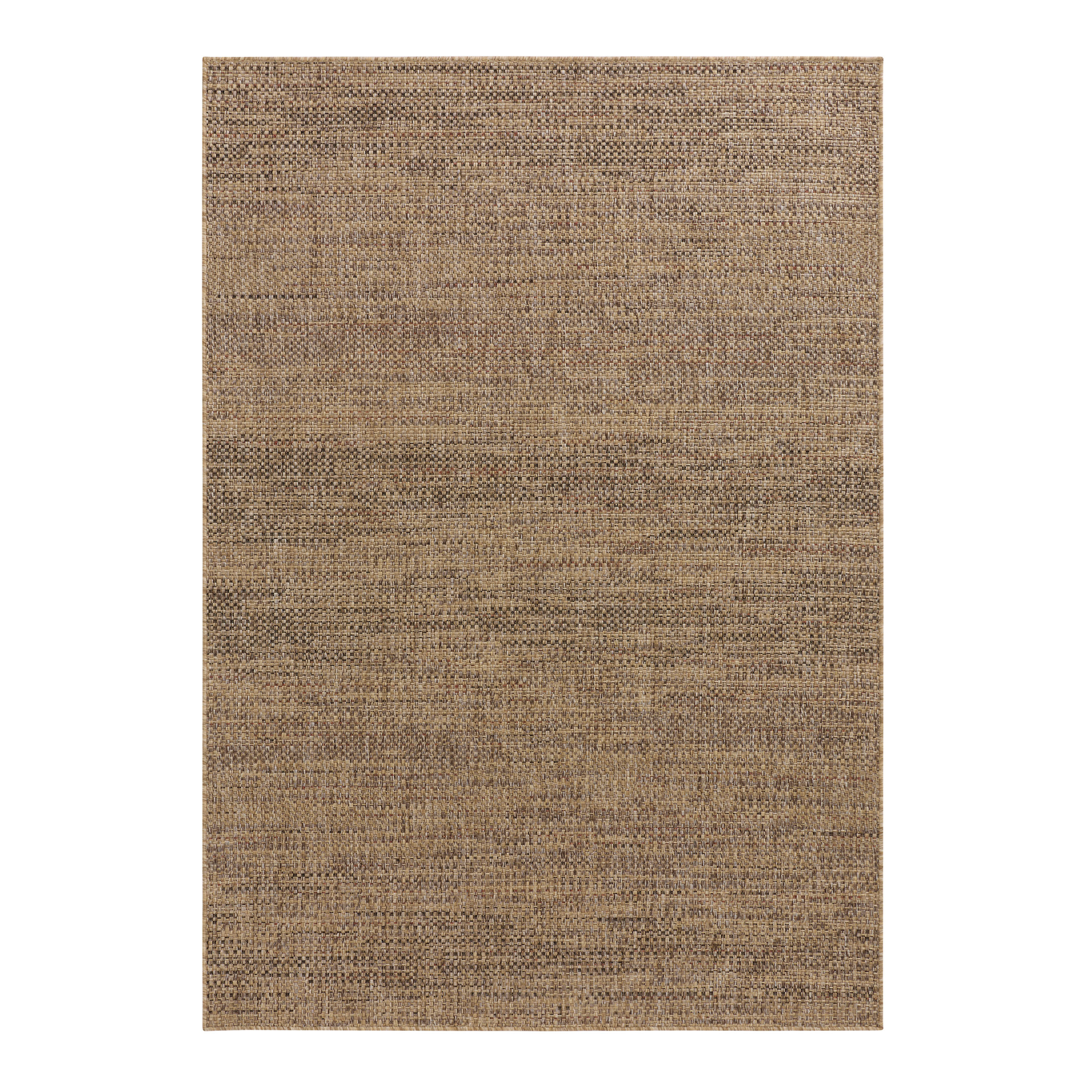 Avalon Heathered Neutral Woven Indoor Outdoor Rug | World Market