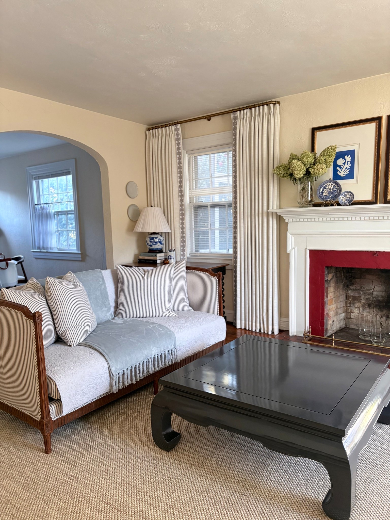 Curtain Details : Ivory White 1908-2 | Triple Pleat | N21 (Border trim) @TWOPAGES 