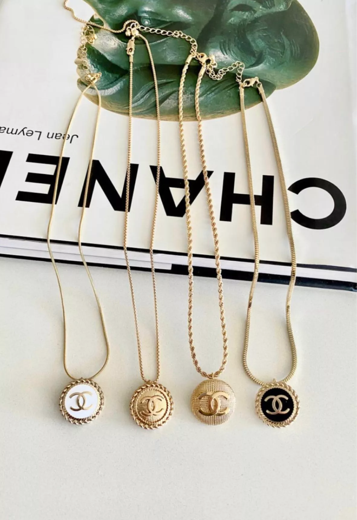 CC upcycled button brand necklace curated on LTK