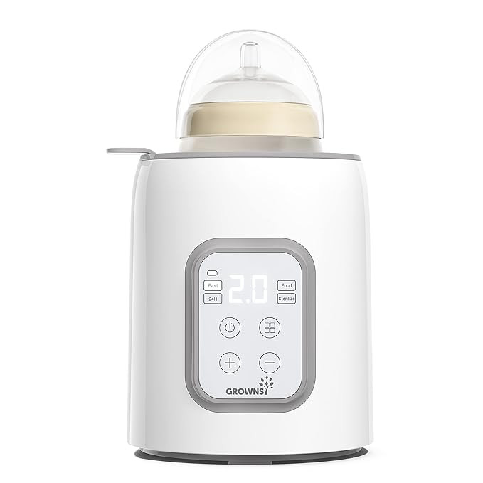 Bottle Warmer, GROWNSY 8-in-1 Fast Baby Milk Warmer with Timer for Breastmilk or Formula, Accurat... | Amazon (US)