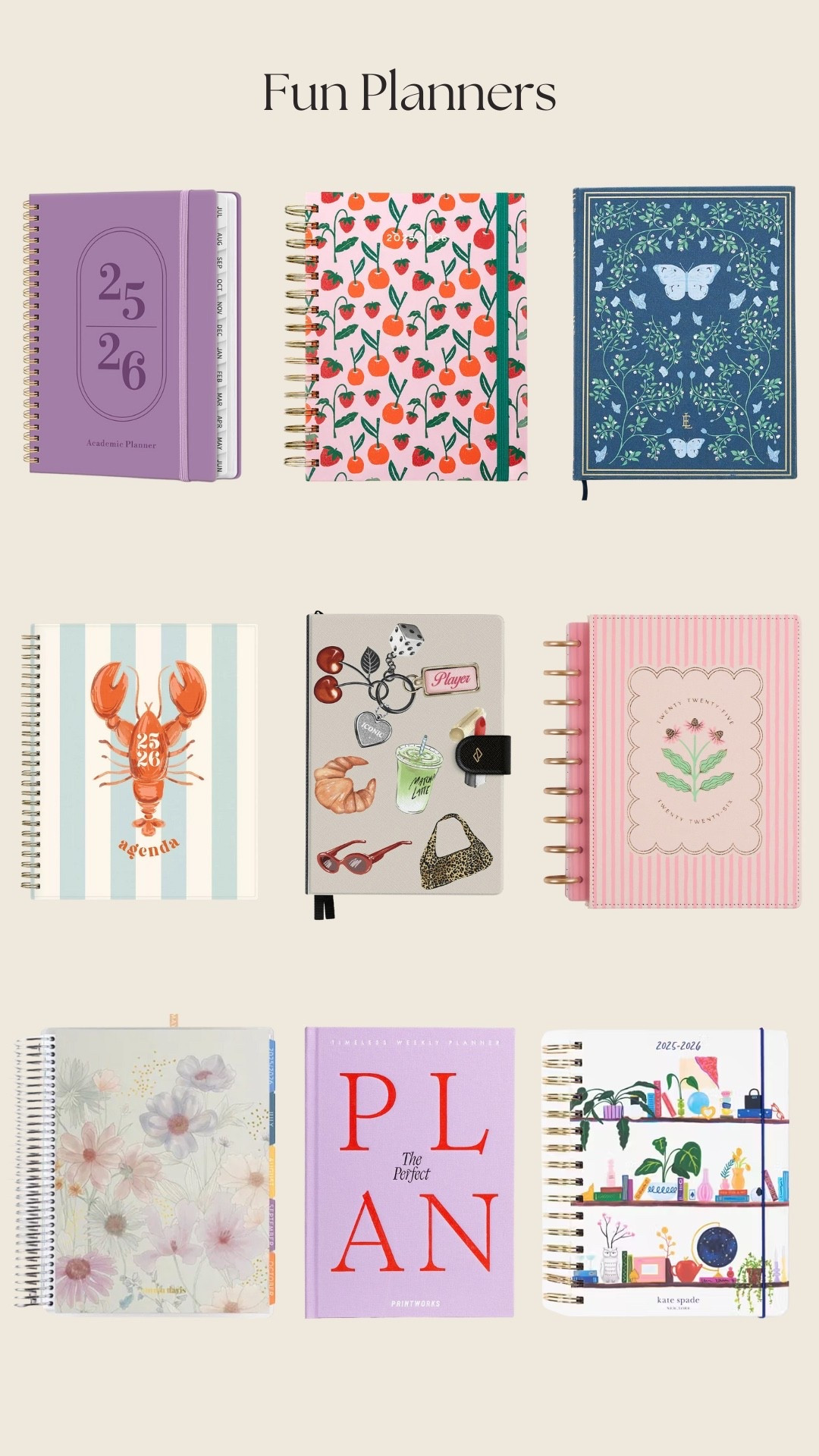 With back to school season coming up quick, here are some fun and cute planner options to stay organized!

#LTKSeasonal #LTKU #LTKStyleTip