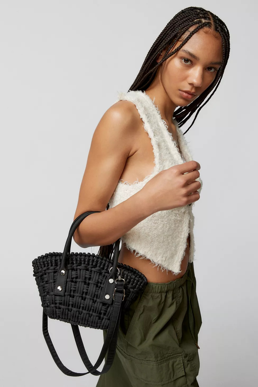 UO Woven Fan Tote Bag | Urban Outfitters (US and RoW)