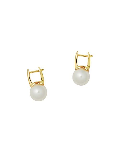 Bubble Goldplated Faux Pearl Huggie Earrings | Saks Fifth Avenue (UK)