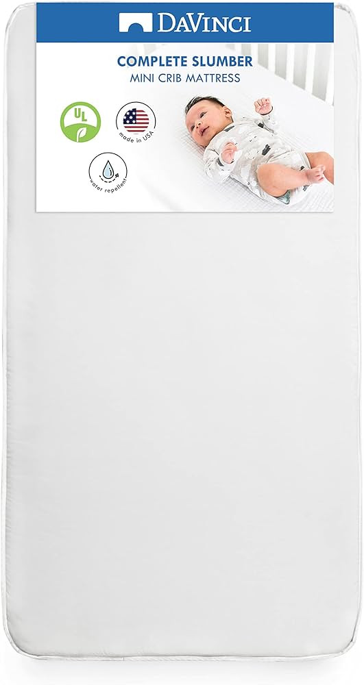 DaVinci Complete Slumber MINI Crib Mattress, Firm support, Lightweight, Waterproof, Greenguard Go... | Amazon (US)
