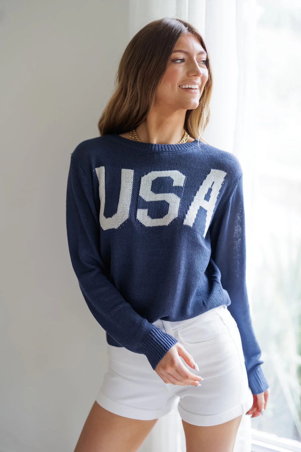USA Round Neck Top | Landry Kate
