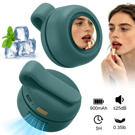 SPORTS JOY Whirlwind Cooling Fan, Mini Clip Waist Fan,3 Speeds USB Rechargeable Bladeless Clip on Fan Fan,360° Rotation Personal Fan for Office,Gym,Travel,Camping,Gift (Green) | Walmart (US)