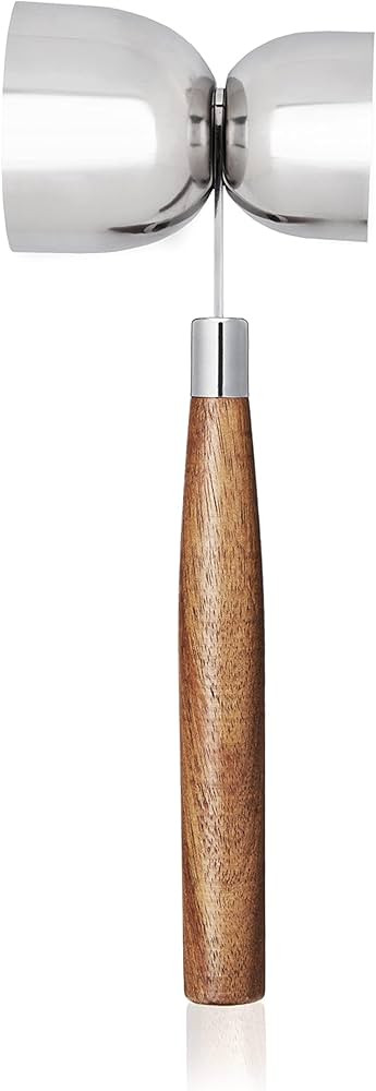 True Double Jigger with Acacia Handle, Bar Supplies, Drink Tools, Craft the Perfect Cocktails, 1o... | Amazon (US)