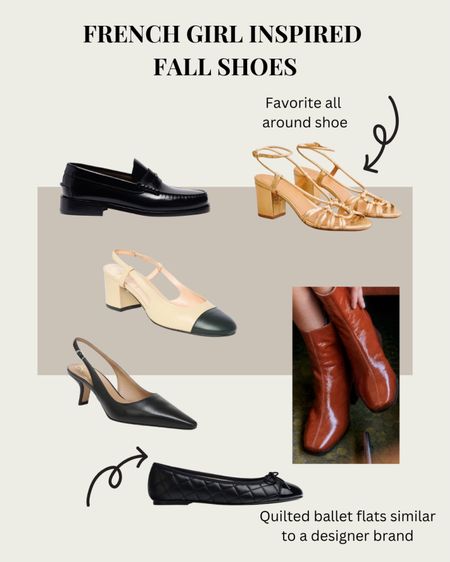 French Girl Shoes
All shoes run true to size 
Fall shoes 
Black ballet flats are similar style to designer
Instagram Reel 

#LTKSeasonal #LTKshoecrush #LTKstyletip