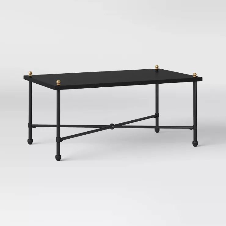 Midway Metal Patio Coffee Table - Black - Threshold™ designed with Studio McGee | Target