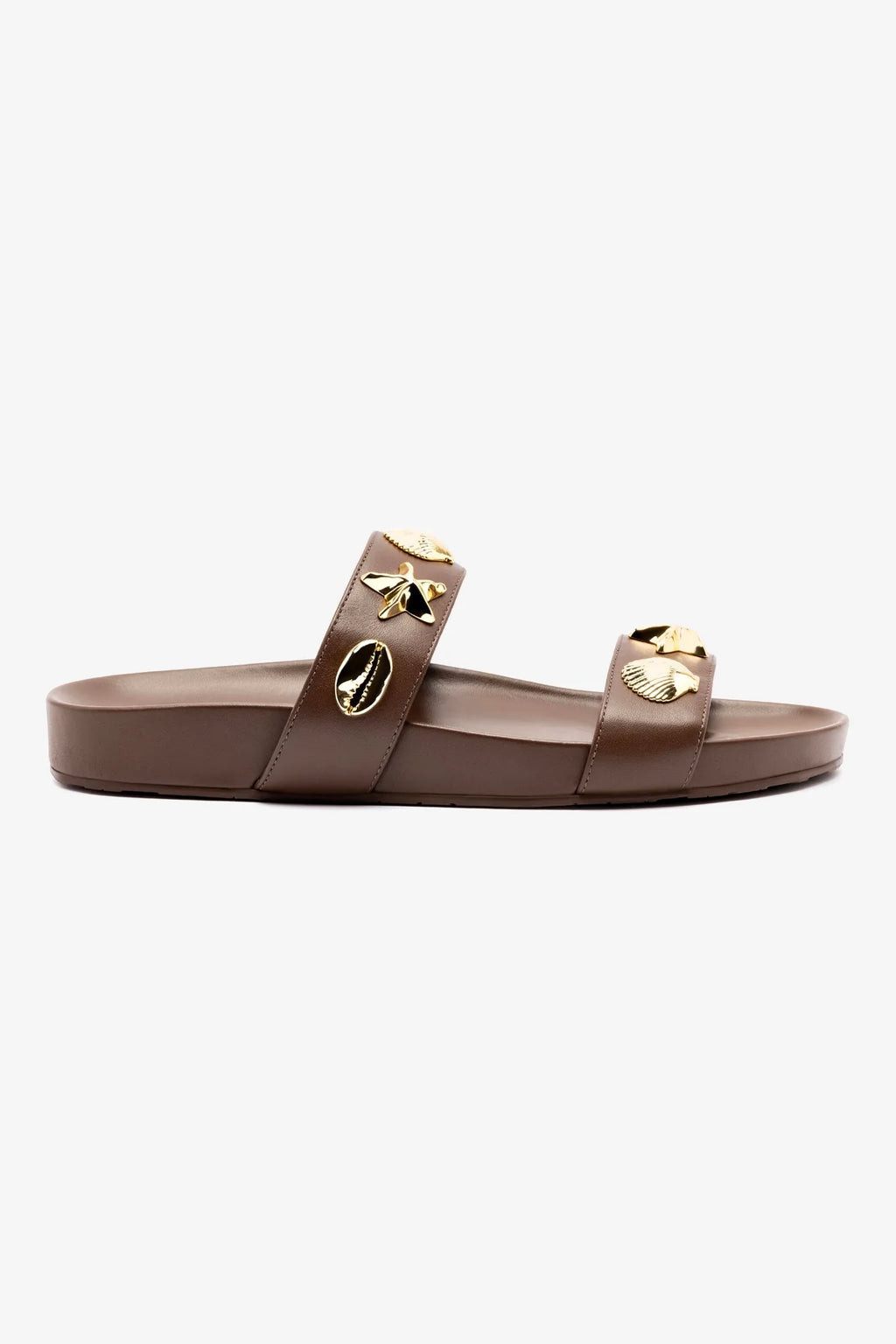 Madison Slide In Brown Leather | Larroude