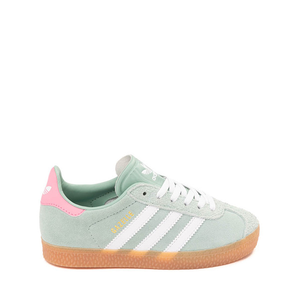 adidas Gazelle Athletic Shoe - Little Kid - Hazy Green / White / Pink | Journeys