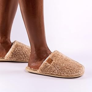 EverFoams Women's Fuzzy Slip-on Slippers Warm Cozy Soft Lightweight Memory Foam Indoor House Shoe... | Amazon (US)