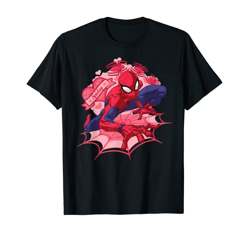 Marvel Spider-Man Hearts Valentine's Day T-Shirt | Amazon (US)