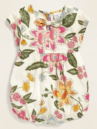 Floral-Print Bubble One-Piece for Baby | Old Navy (US)