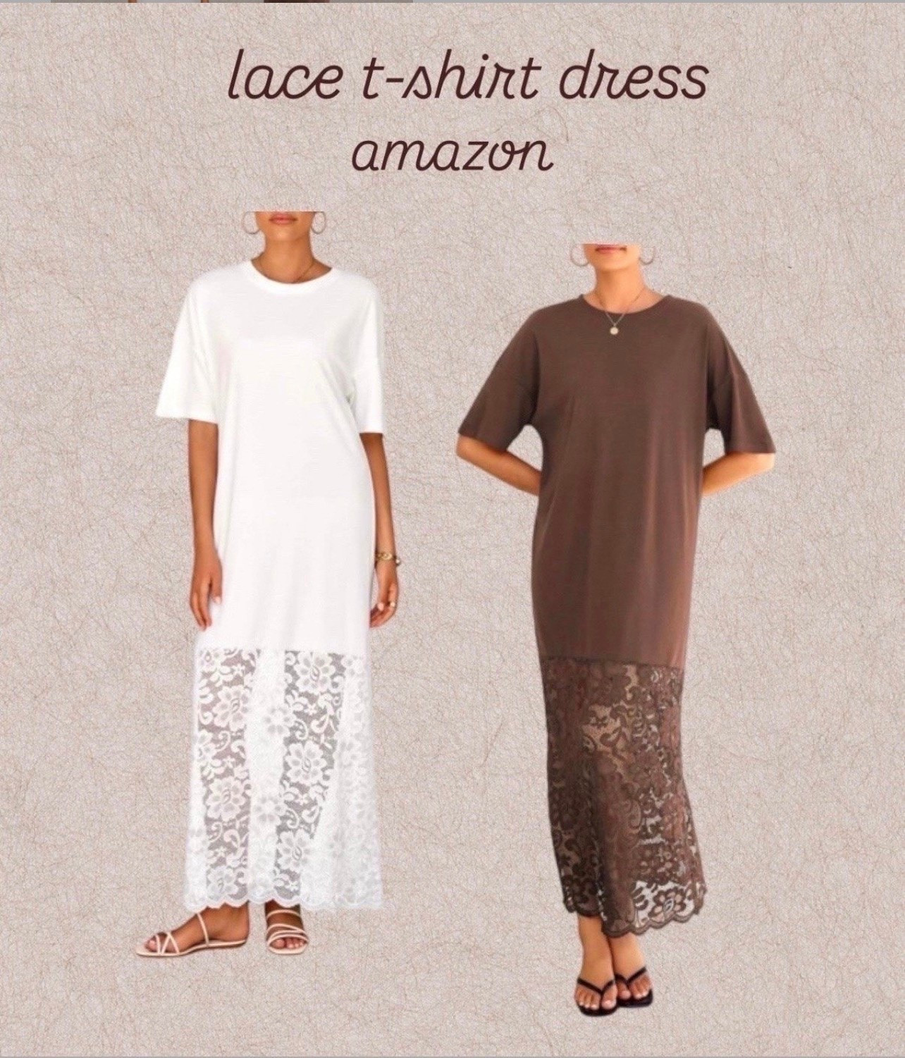 lace tshirt dress